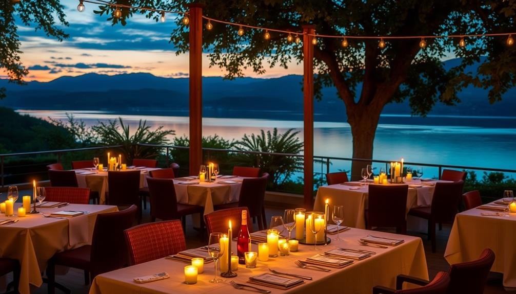 dining with breathtaking views