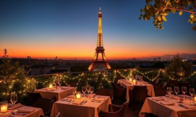 eiffel tower view dining