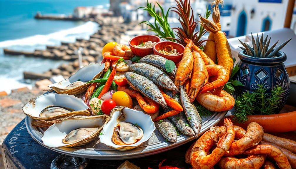 exquisite ocean delicacies offered