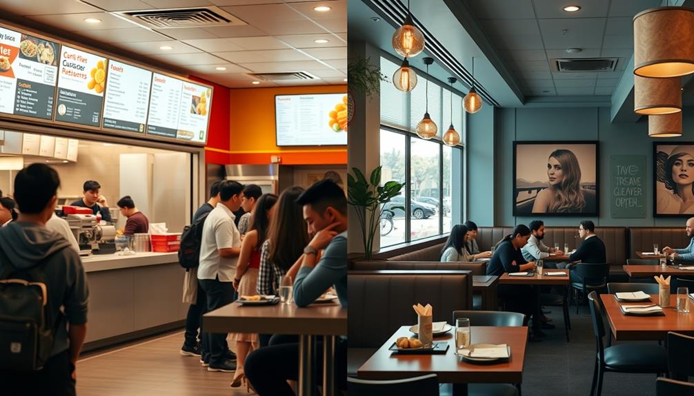 fast casual restaurant distinctions