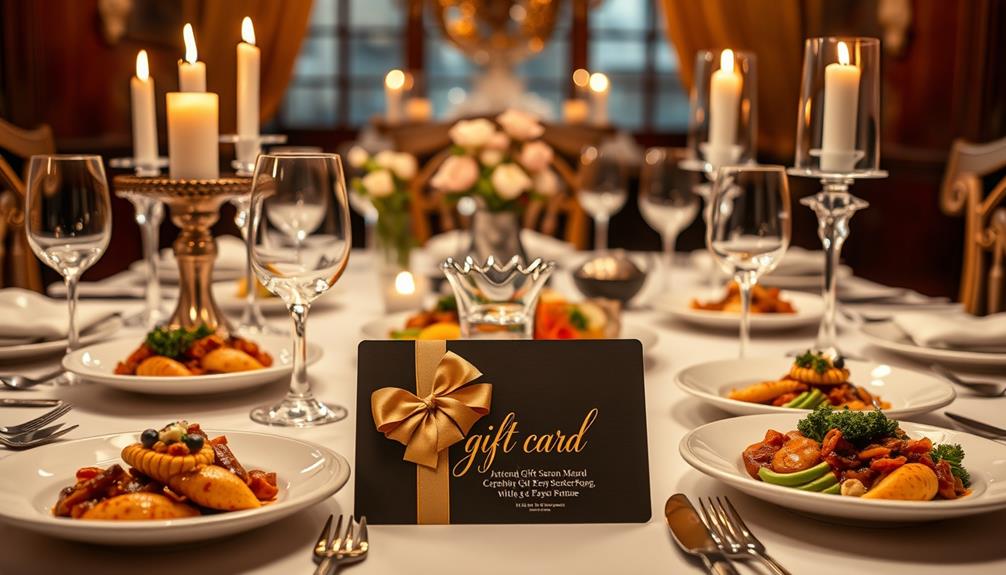 luxury restaurant gift cards