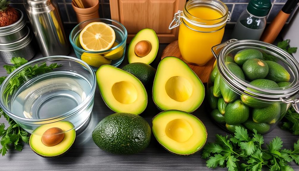 preserving cut avocado freshness