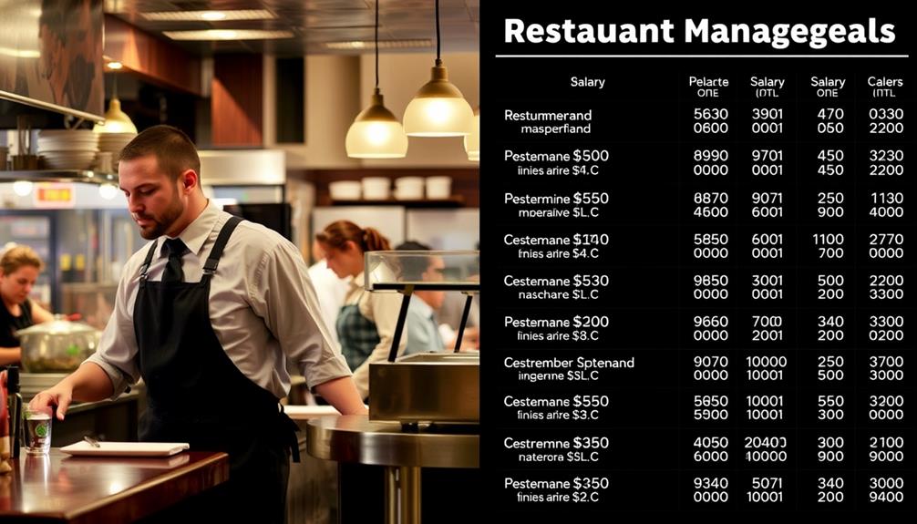 restaurant manager salary overview