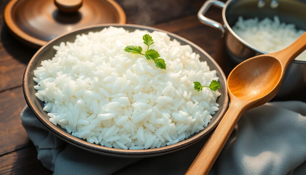 achieving fluffy perfect rice