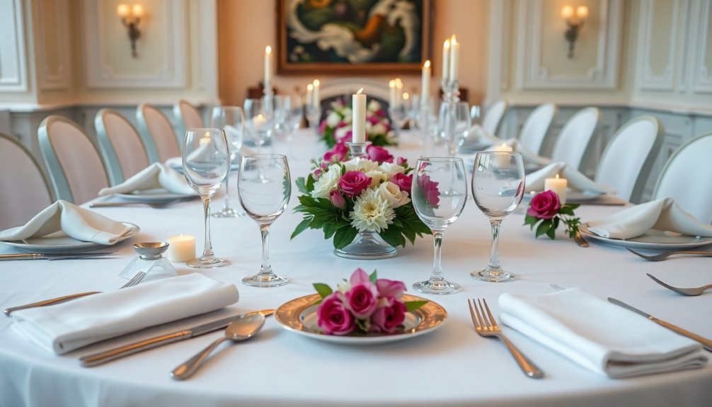 proper dining table arrangement