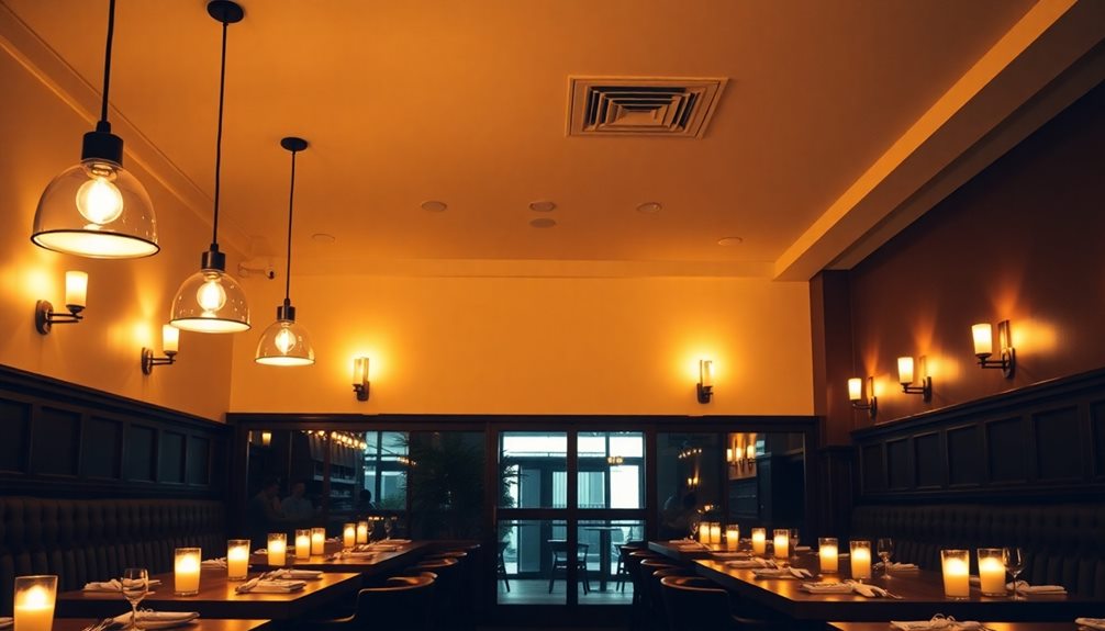 restaurant lighting styles explained