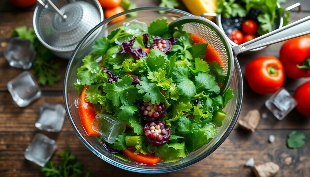 restaurants keep salads crisp