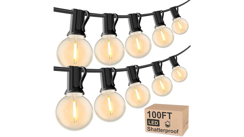 100 ft globe led lights