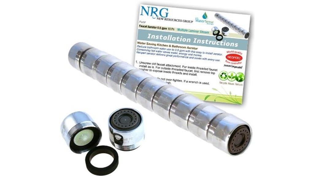 10 pack low flow aerators
