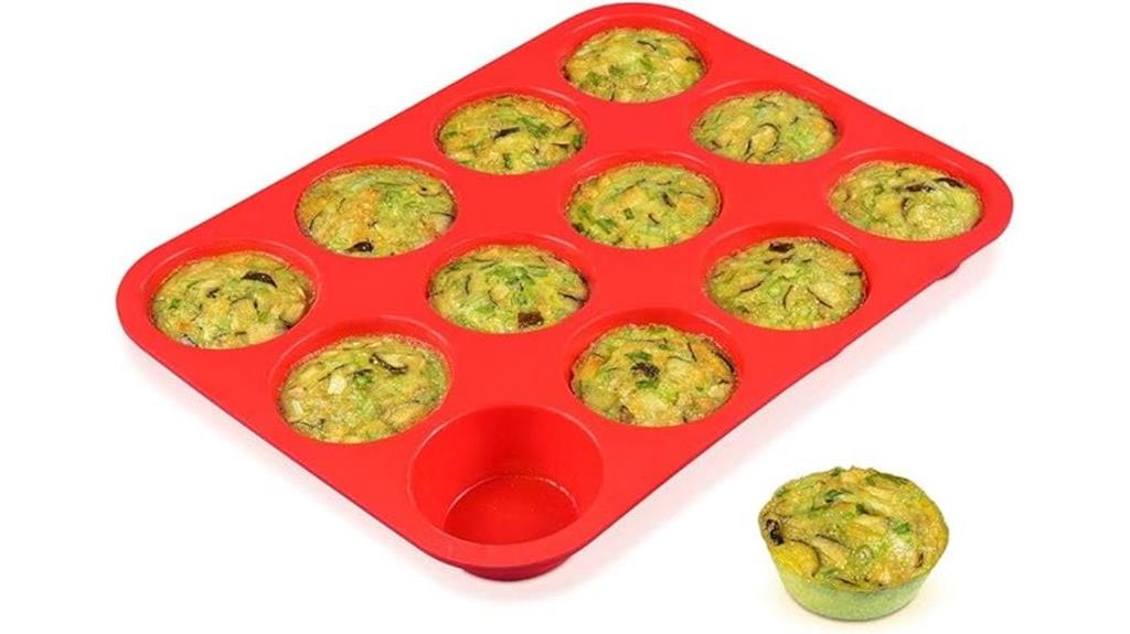 12 cup silicone muffin pan