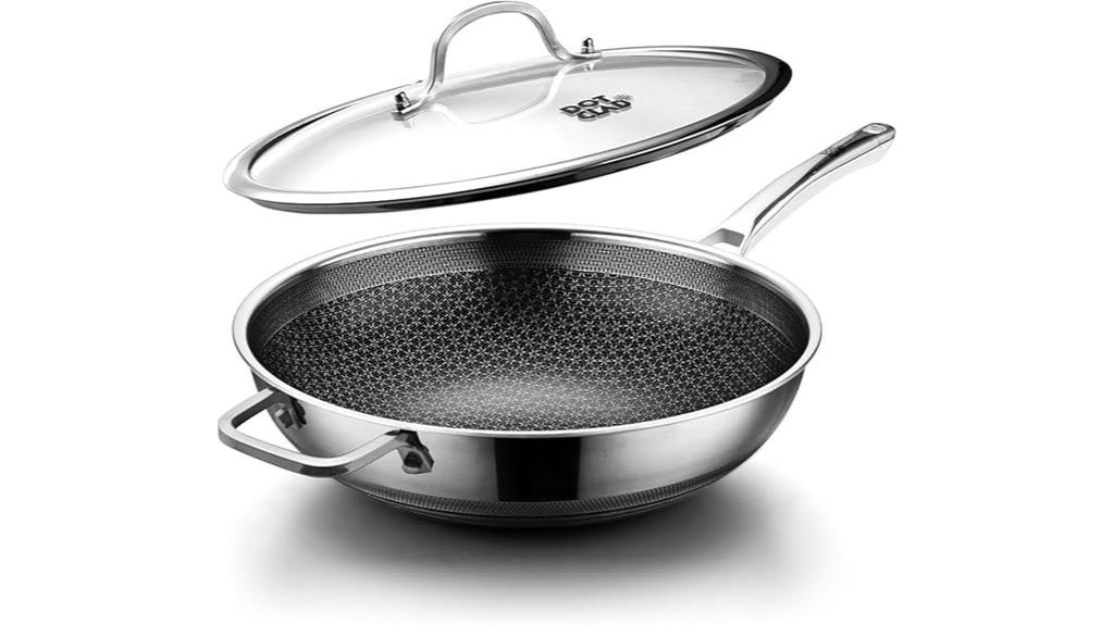 13 inch wok with lid
