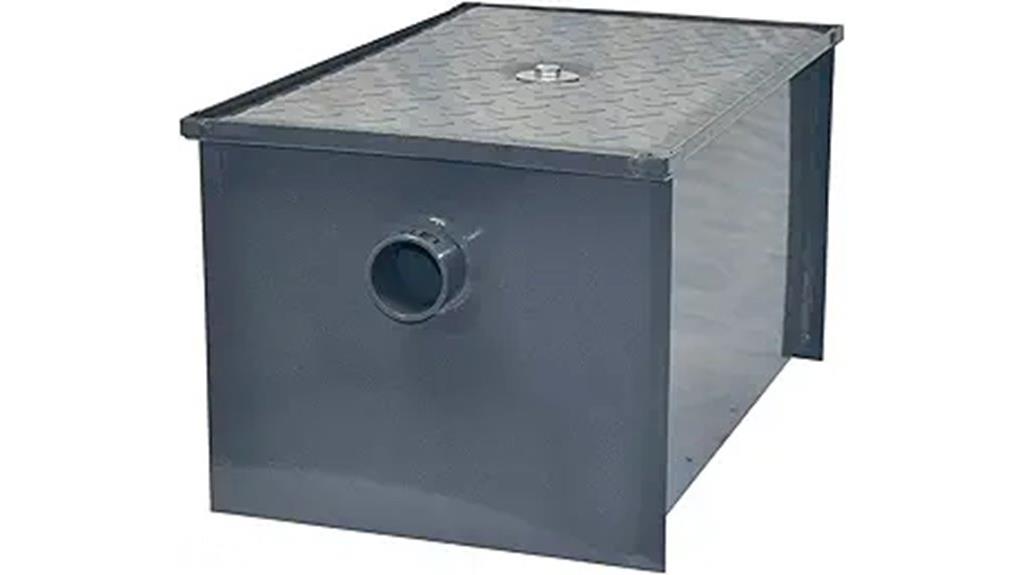 20 lb carbon steel grease trap