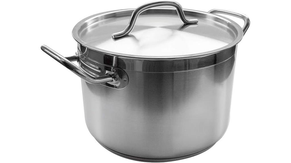 20 quart silver stock pot