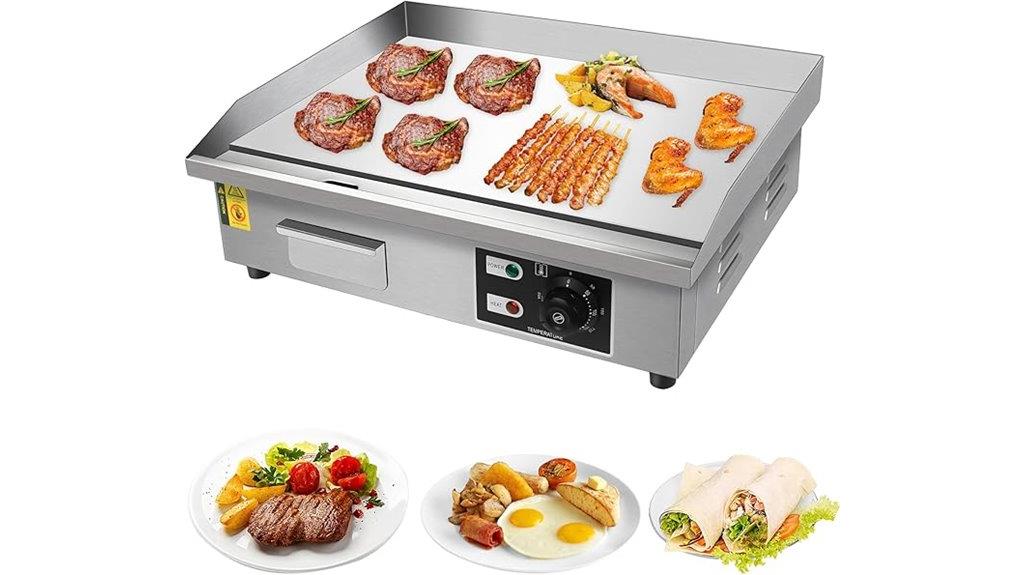 22 inch commercial griddle