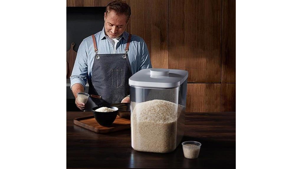 25 pound rice storage container