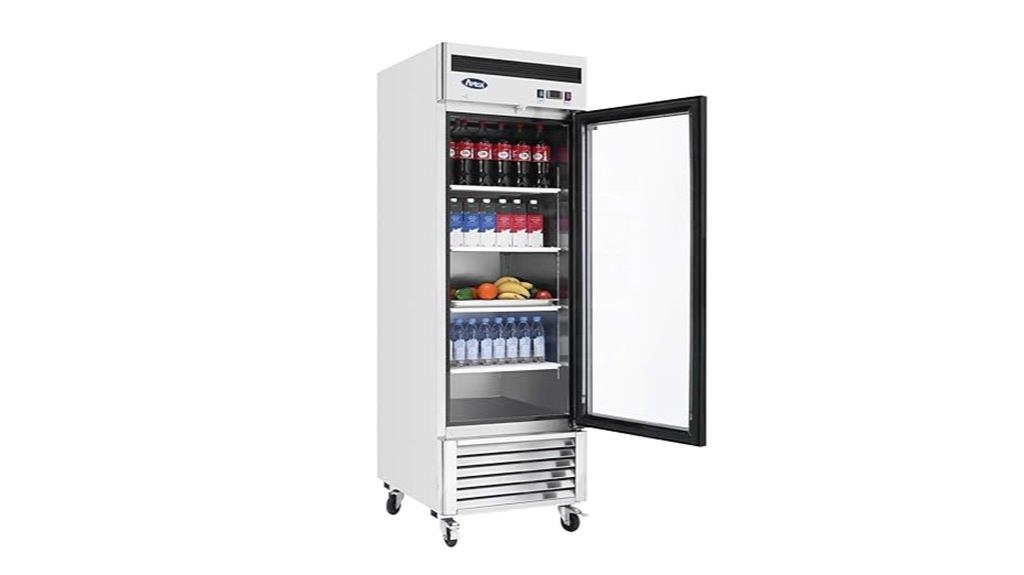 27 inch swing door merchandiser