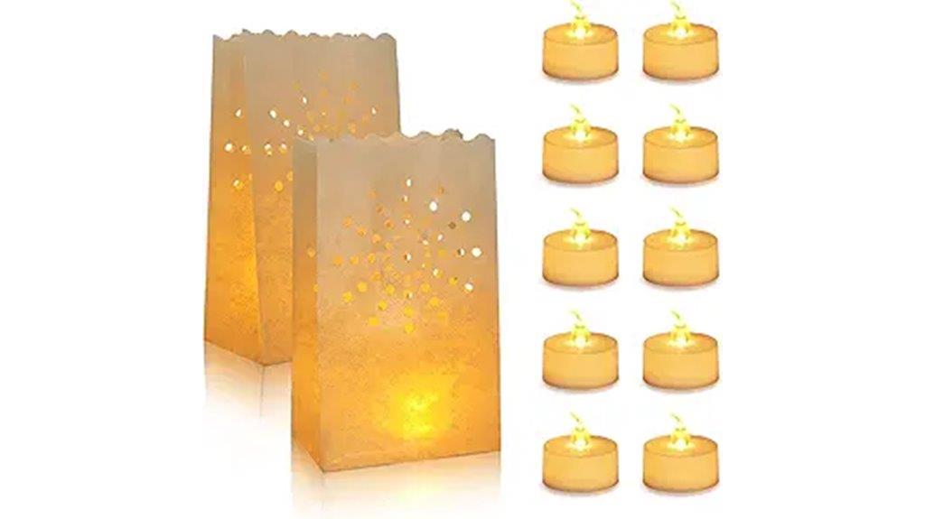 30 pack flameless candle bags