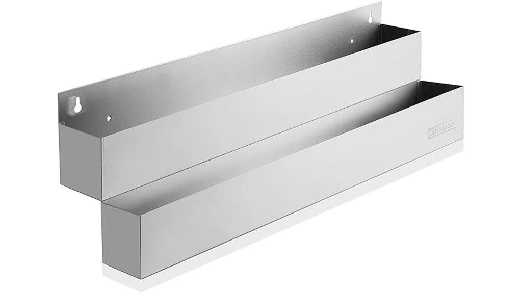 32 inch double tier rail