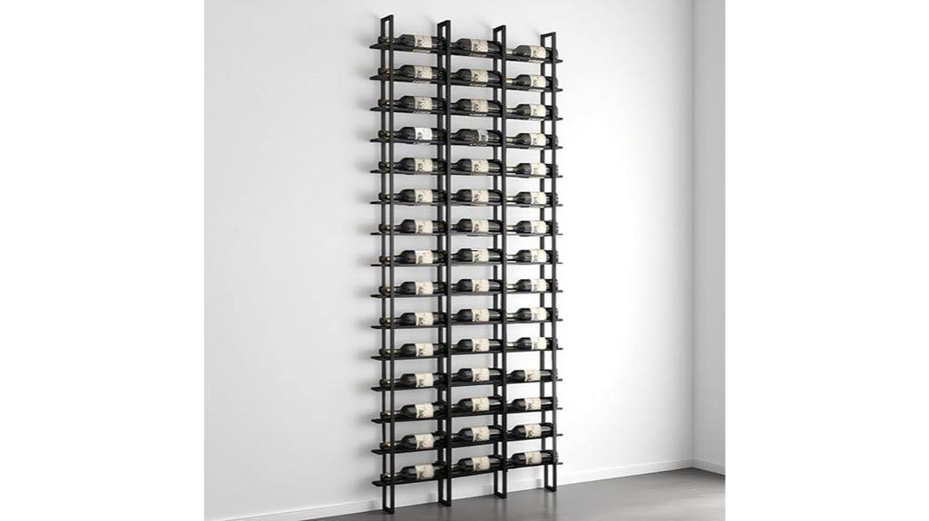 48 bottle wall mounted rack