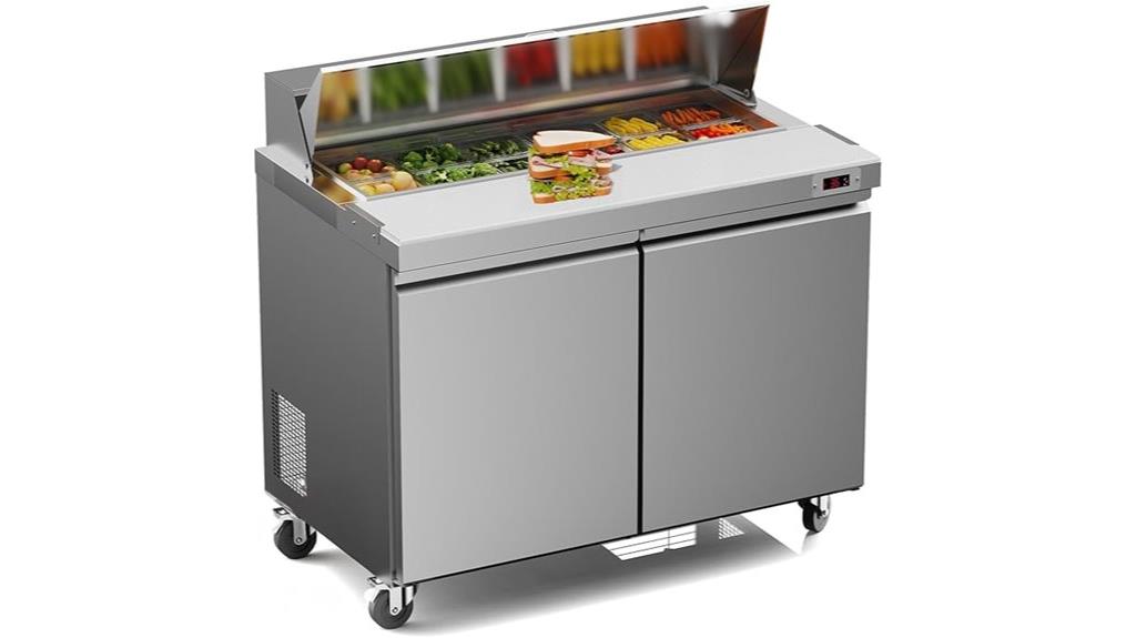 48 inch commercial prep table
