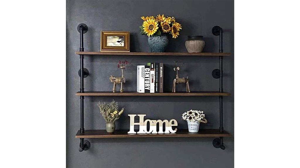 48 inch farmhouse pipe shelves