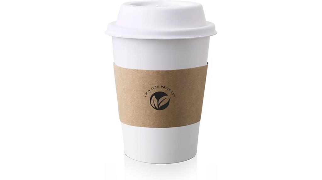 50 pack compostable coffee cups