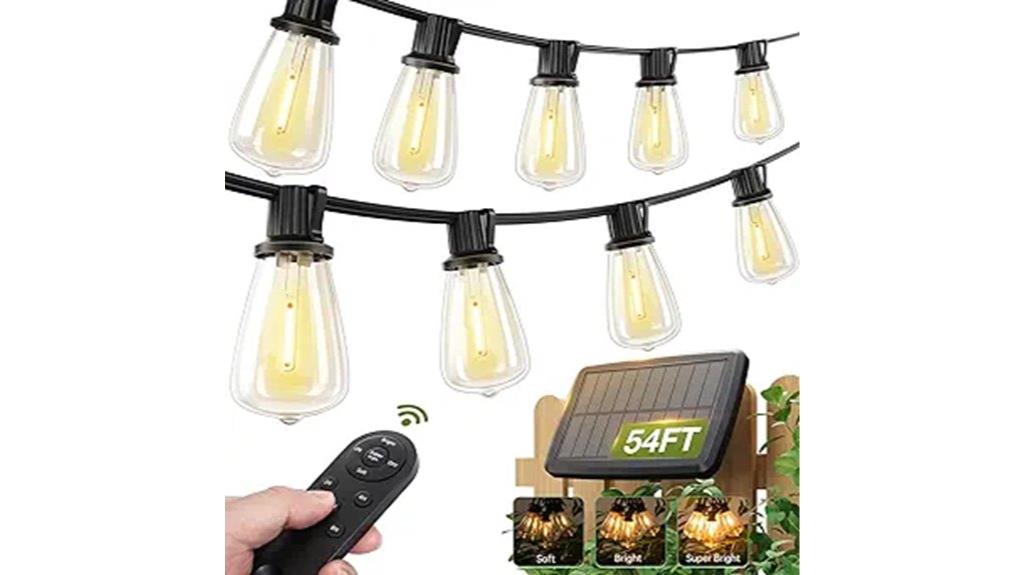 54ft waterproof solar lights