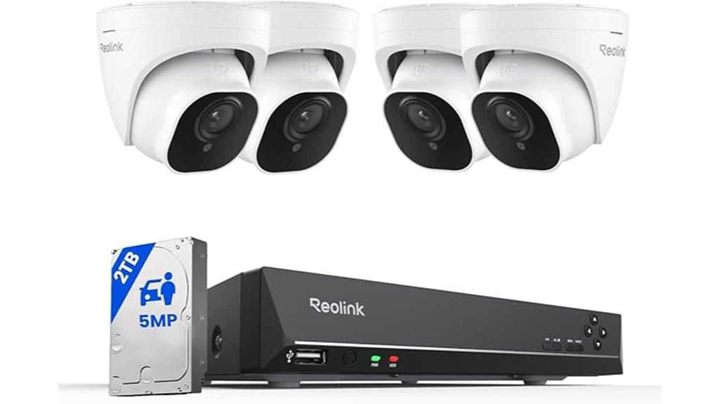 5mp 8ch poe camera system