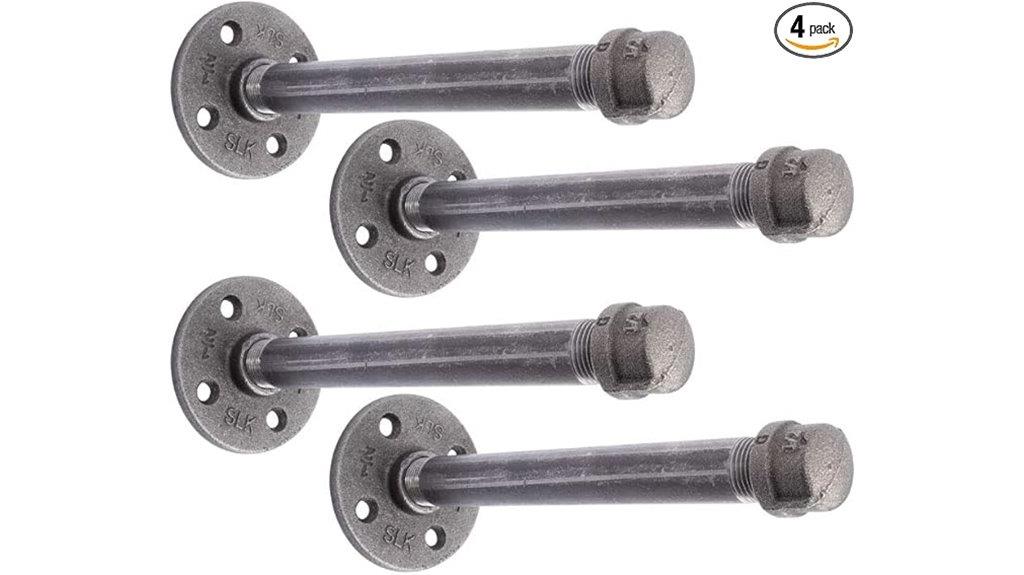 8 inch industrial pipe brackets