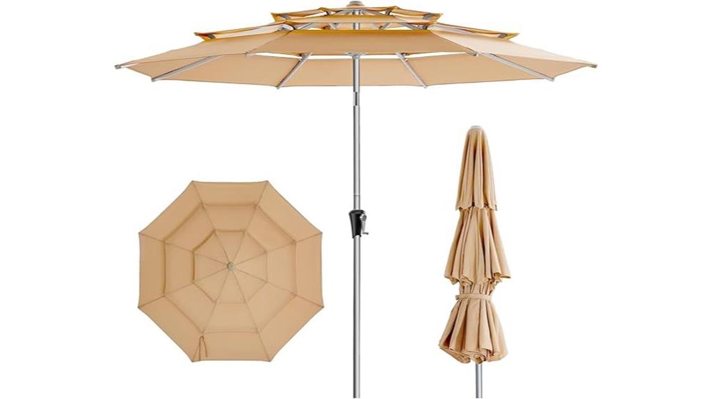 9 foot aluminum patio umbrella