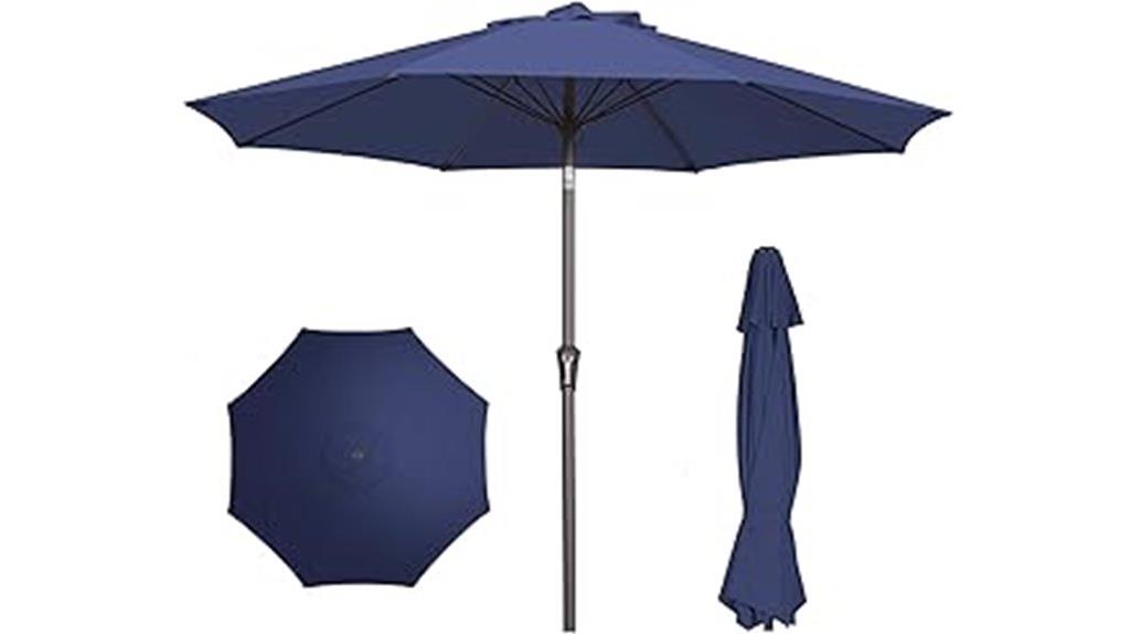 9ft outdoor umbrella with shade