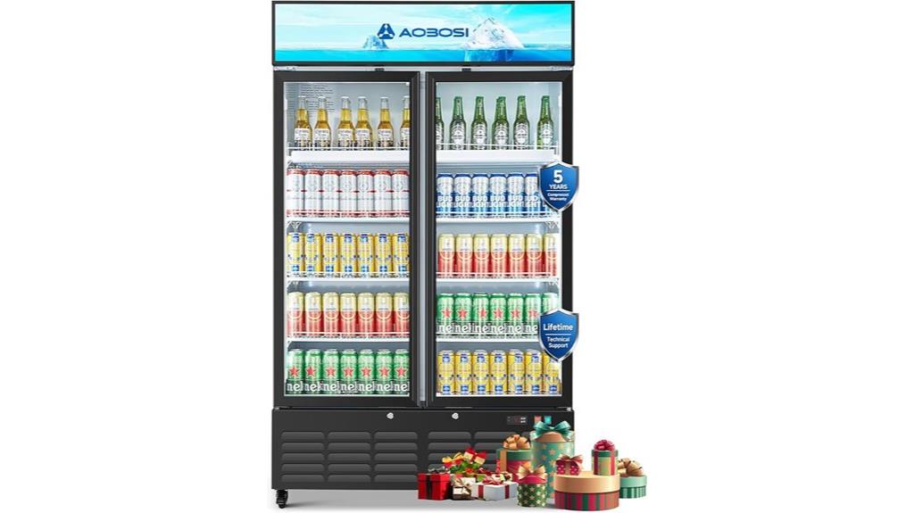 aaobosi merchandiser refrigerator