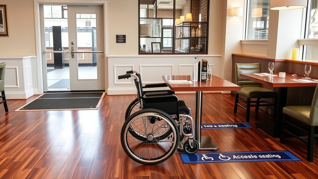 accessible dining space standards