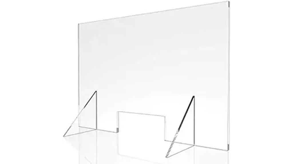 acrylic counter sneeze shield
