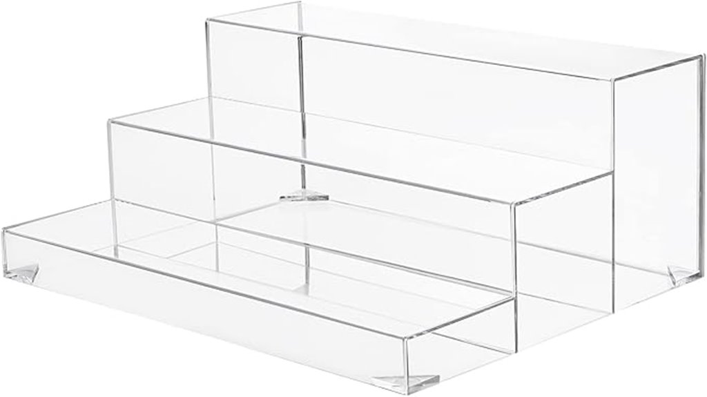acrylic multi tier bottle display