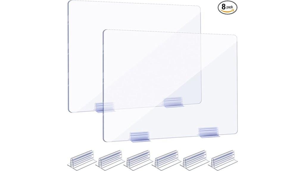 acrylic office divider set