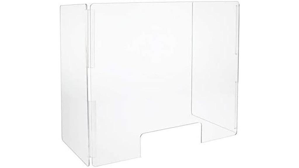 acrylic sneeze splash shield