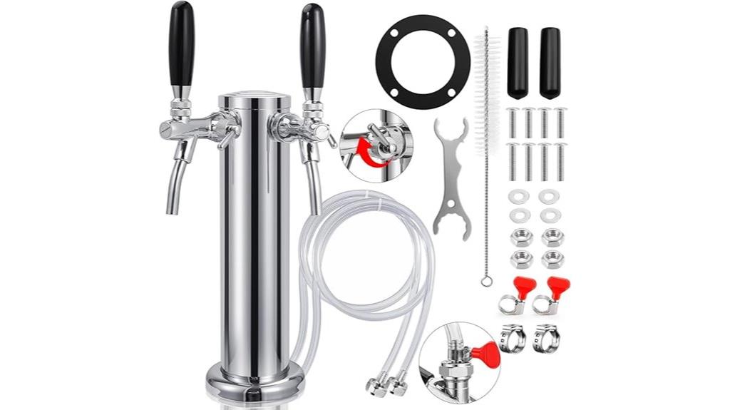 adjustable dual tap dispenser