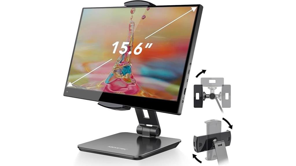 adjustable grey metal stand