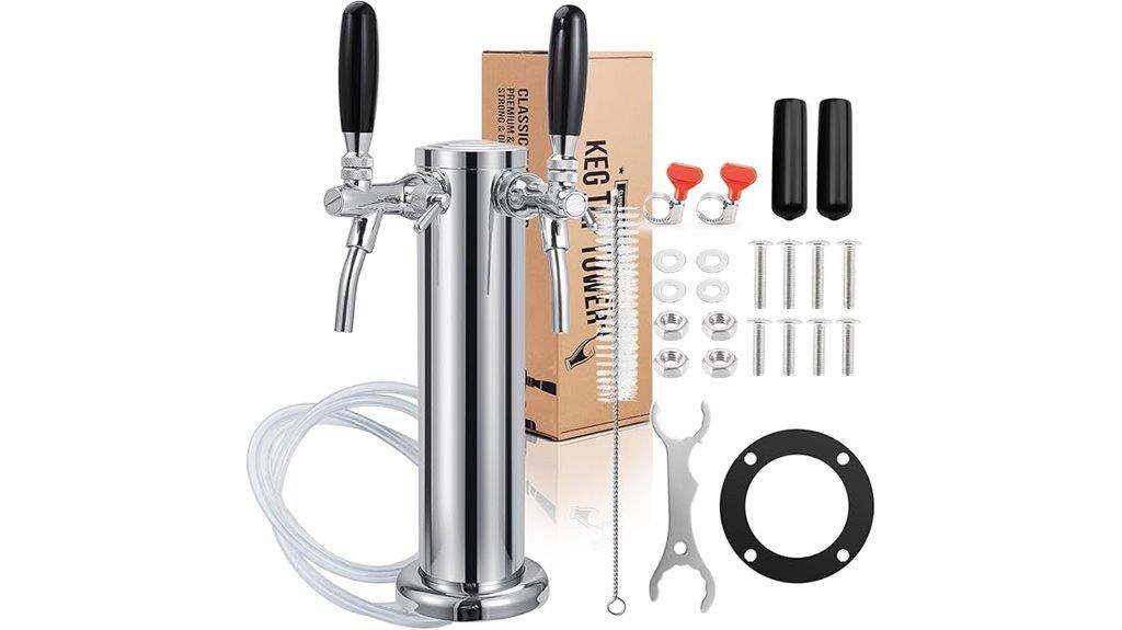 adjustable tower for kegerator