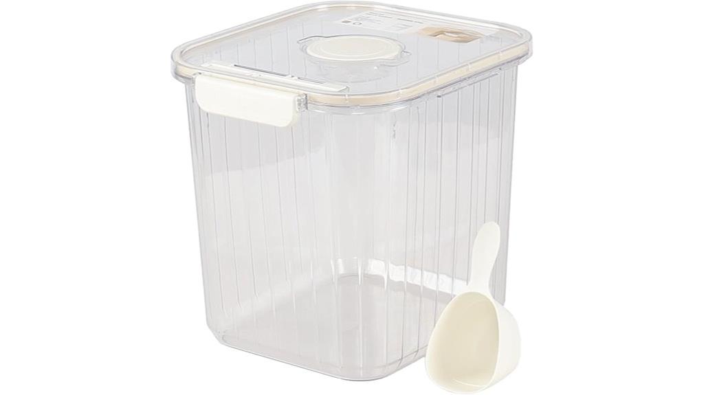 airtight rice storage container