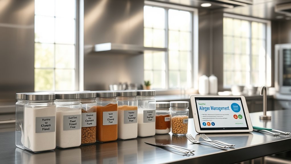 allergen control kitchen procedures