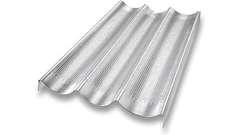 aluminum baguette bread pan