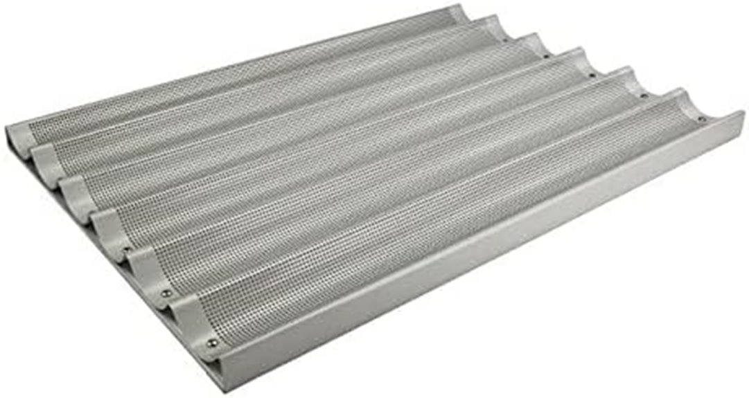 aluminum baguette bread pan