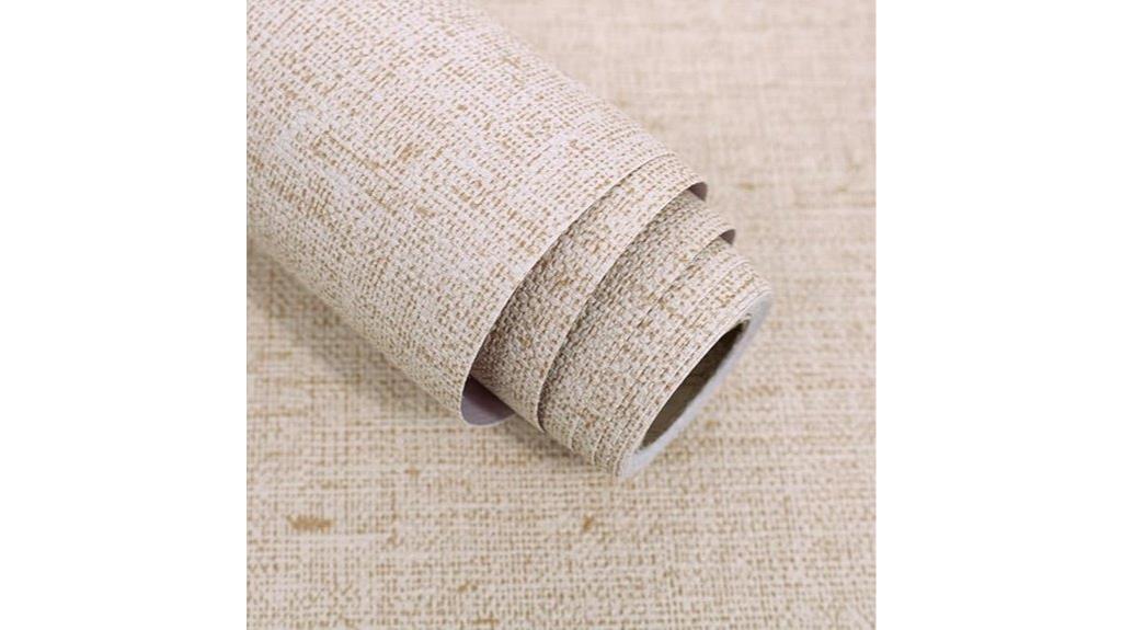 beige grasscloth wallcovering