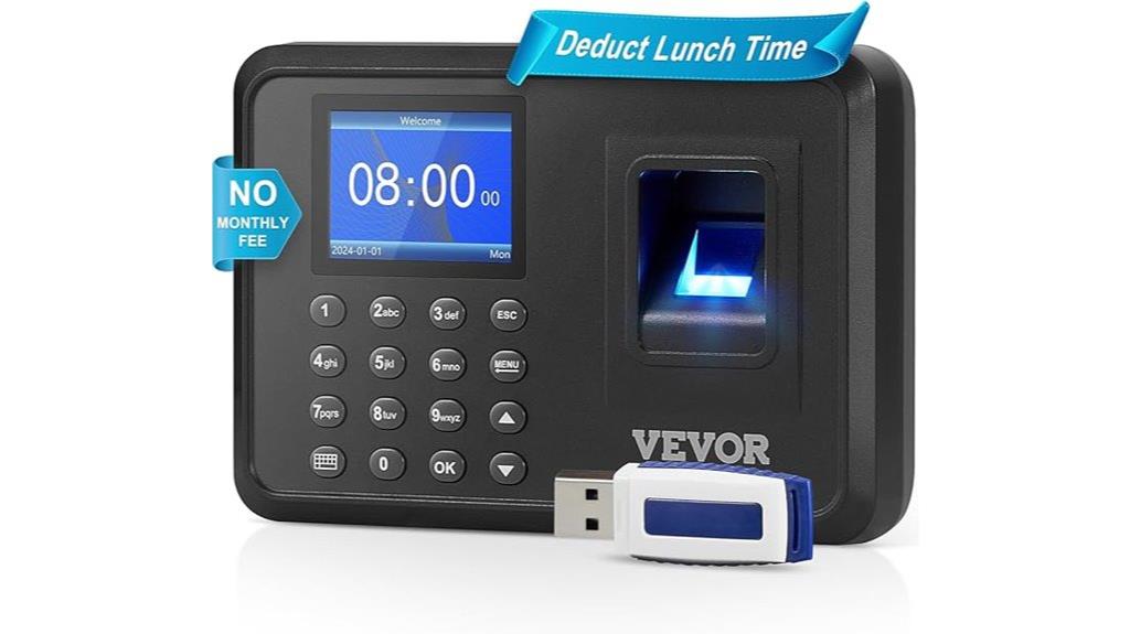biometric fingerprint time clock