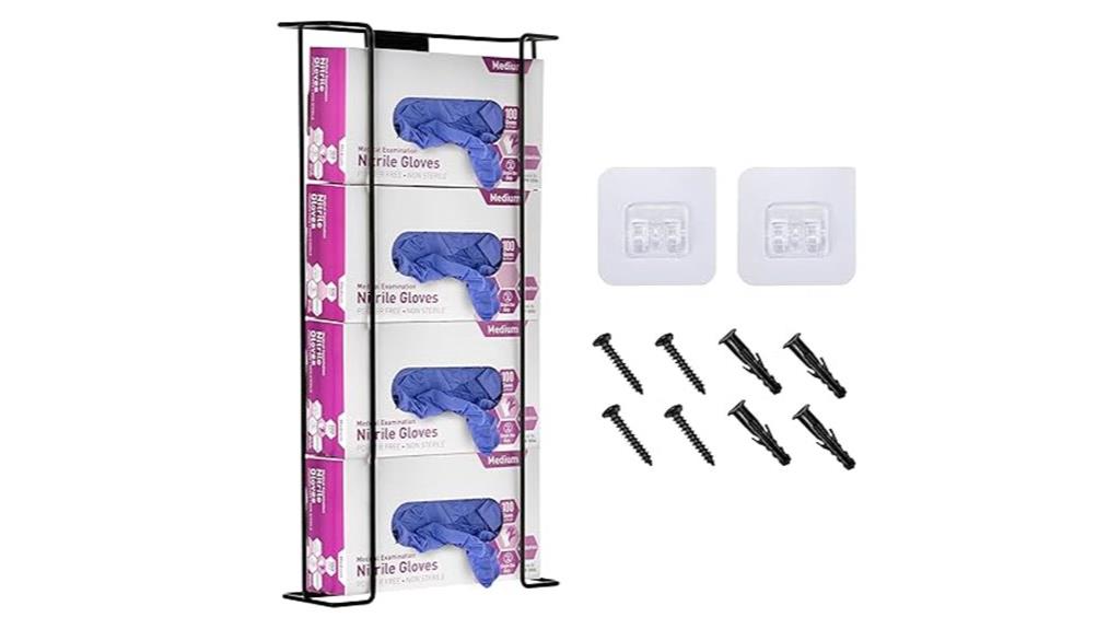 black alpine wall mount glove dispenser
