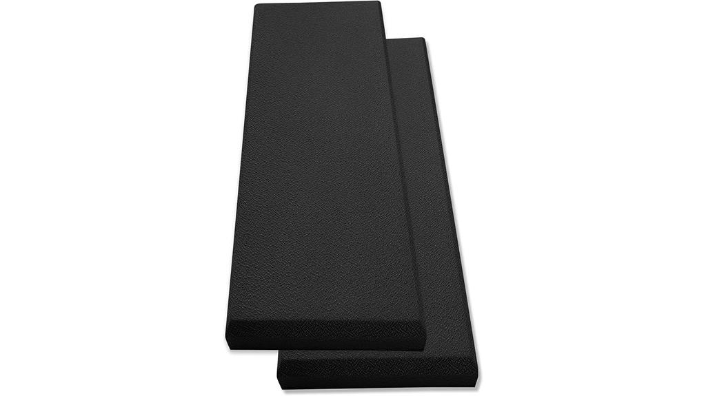 black fiberglass acoustic panels