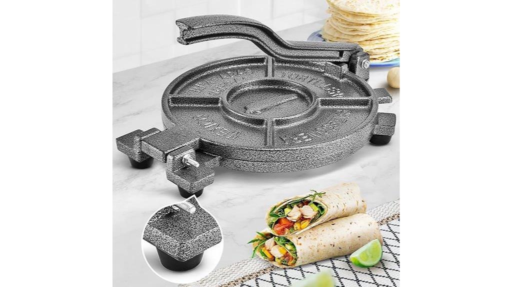 black gray tortilla press