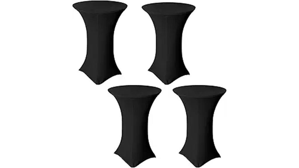 black spandex table covers